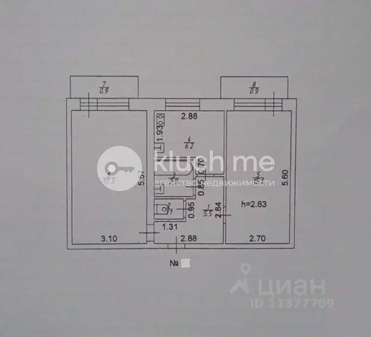 2-к кв. Татарстан, Казань Теплично-комбинатская ул., 8 (49.0 м) - Фото 2