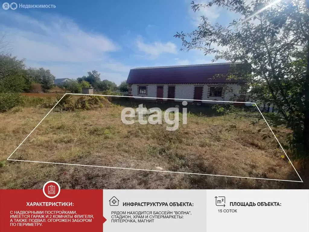 Участок в Валуйки, Молодёжный переулок (15.5 м) - Фото 1