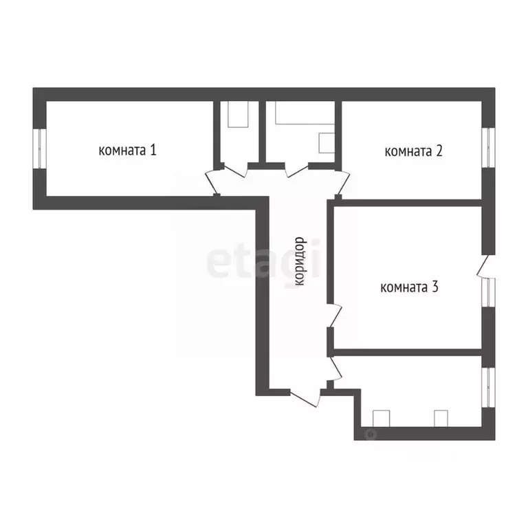 3-к кв. Бурятия, Улан-Удэ Комсомольская ул., 25 (65.7 м) - Фото 2