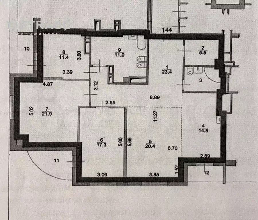 4-к. квартира, 131 м, 19/21 эт. - Фото 0