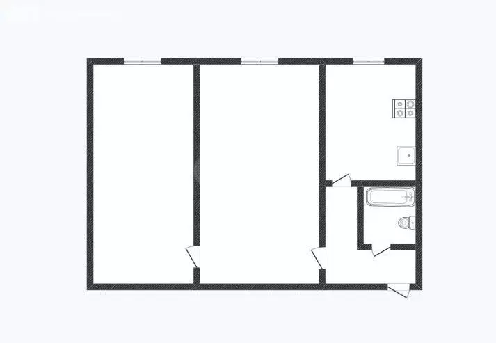 2-комнатная квартира: Нерехта, улица Металлистов, 30 (37.4 м) - Фото 1
