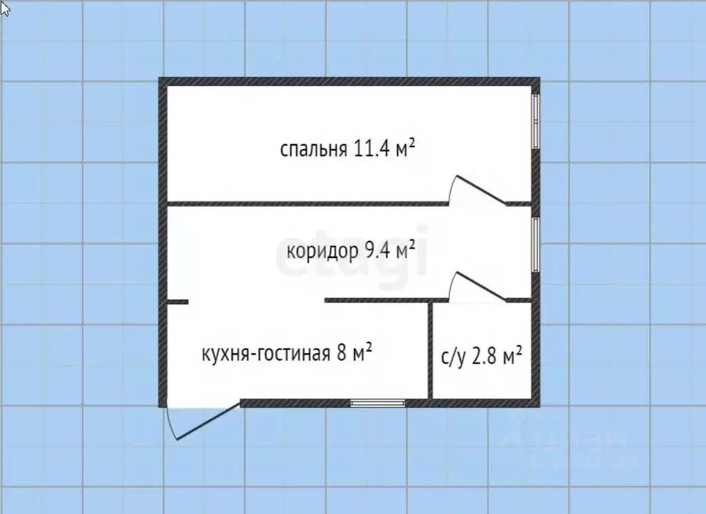 1-к кв. Краснодарский край, Геленджик Октябрьская ул., 4 (31.6 м) - Фото 0
