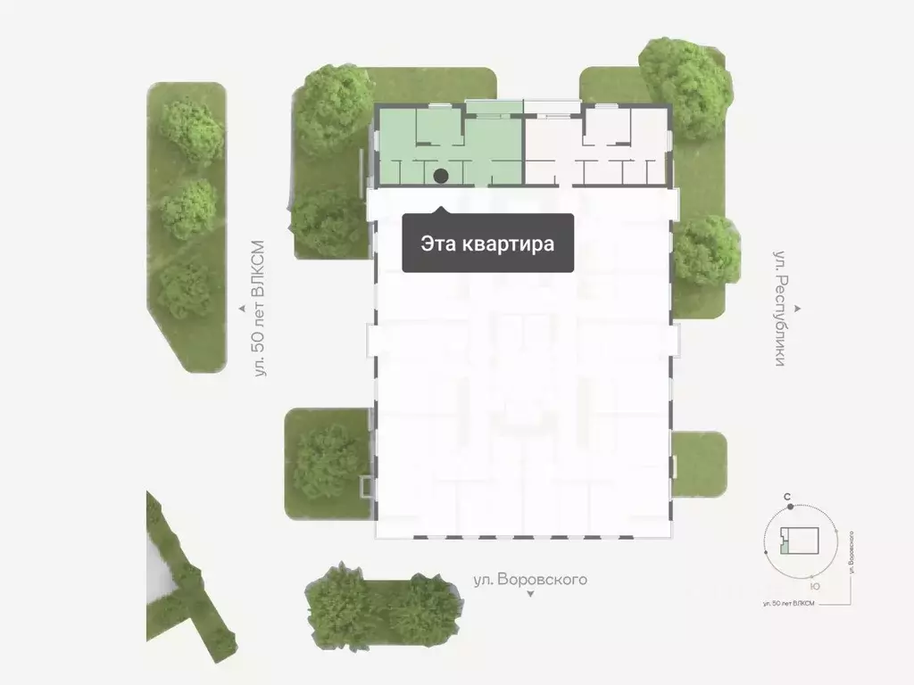 2-к кв. Тюменская область, Тюмень ул. Республики, 204к15 (55.9 м) - Фото 2