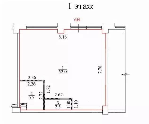 Торговая площадь в Москва Мичуринский просп., 56 (60 м) - Фото 2