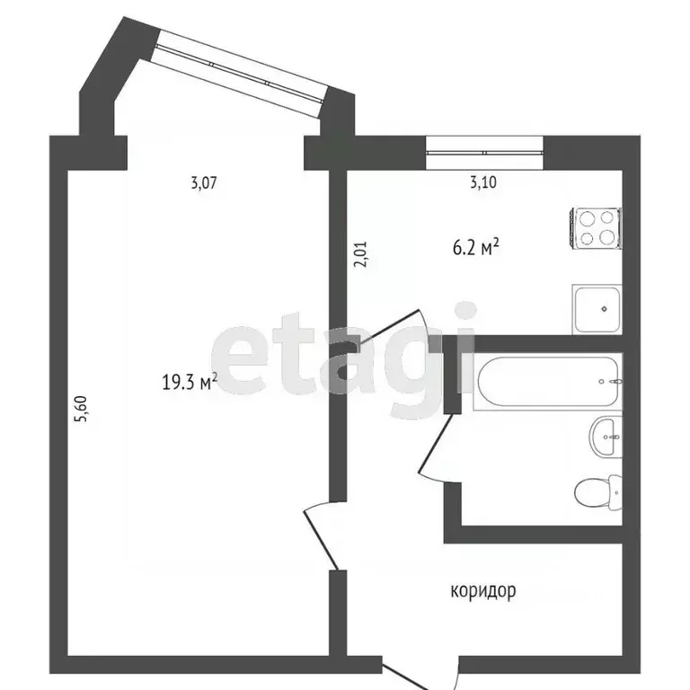1-к кв. Камчатский край, Петропавловск-Камчатский ул. Карбышева, 18 ... - Фото 2
