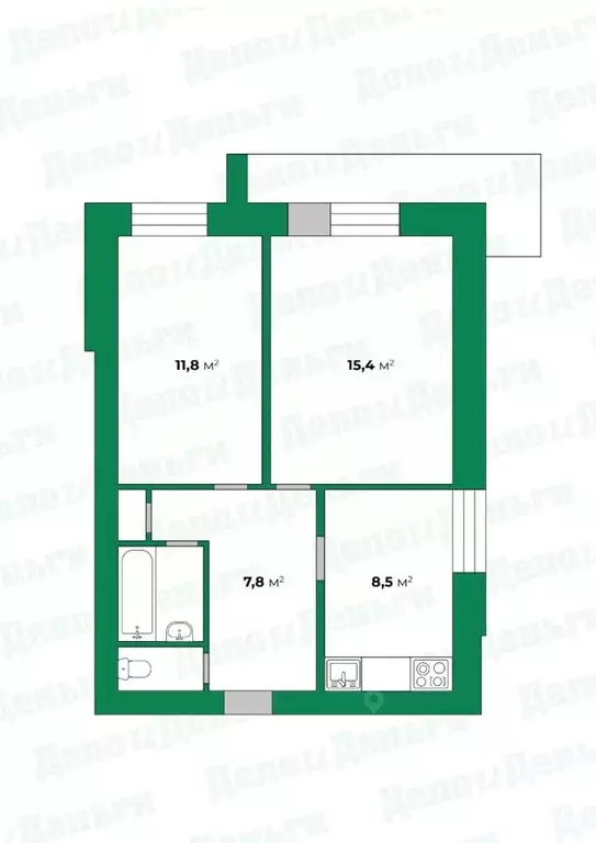 2-к кв. Кировская область, Киров ул. Горького, 63к1 (47.8 м) - Фото 0