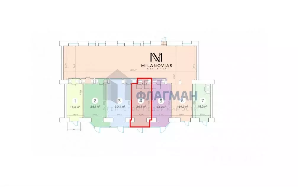 Помещение свободного назначения в Москва Ленинский просп., 62/1 (25 м) - Фото 2