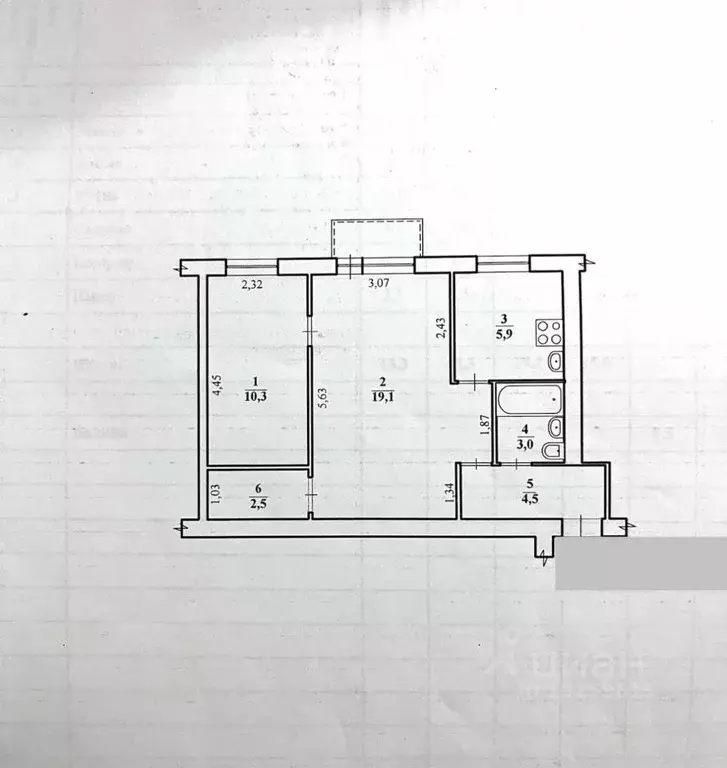 2-к кв. Волгоградская область, Волгоград просп. Канатчиков, 9 (45.8 м) - Фото 2