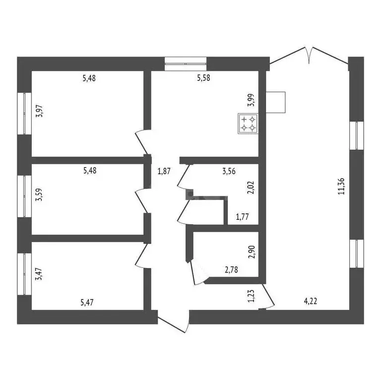 Дом в Чигири, Промышленная улица (165 м) - Фото 1