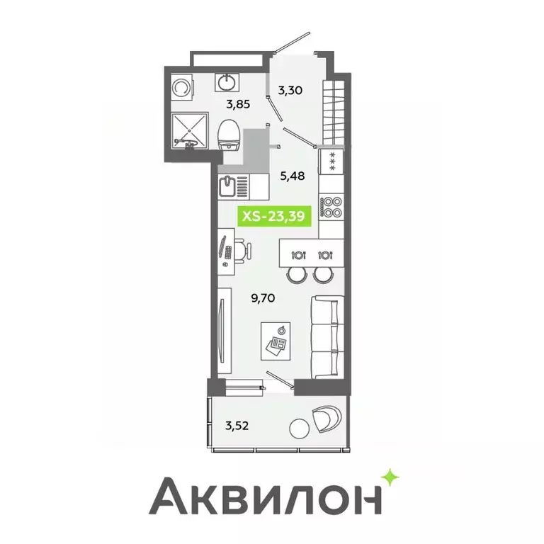 Студия Ленинградская область, Всеволожский район, Заневское городское ... - Фото 0