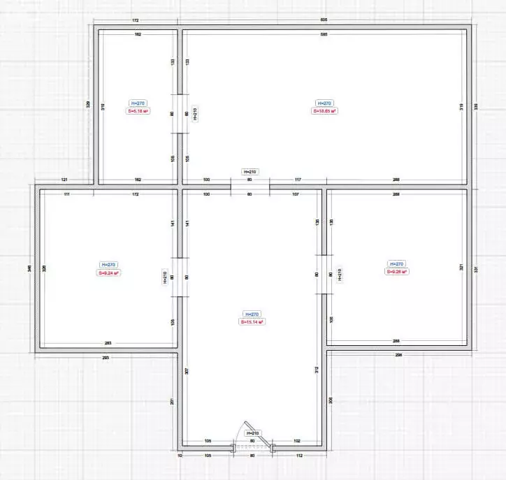1-комнатная квартира: Магас, улица Мочко Базоркина, 10 (46 м) - Фото 1