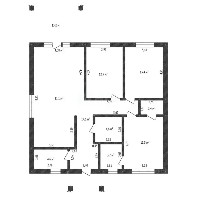 Дом в Башкортостан, Уфа городской округ, с. Нагаево  (105 м) - Фото 2