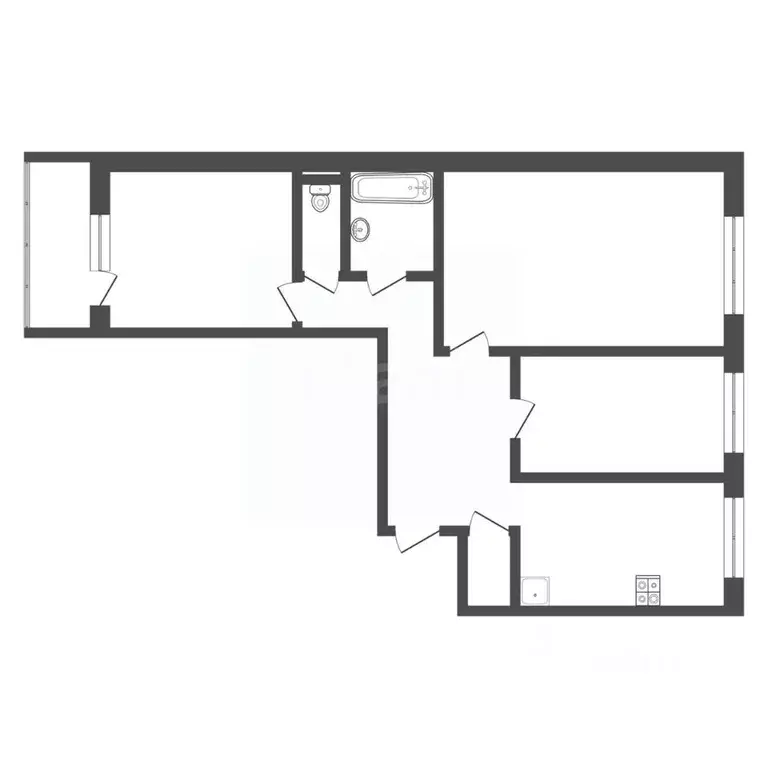 3-к кв. Тверская область, Тверь Кольцевая ул., 82 (75.4 м) - Фото 2