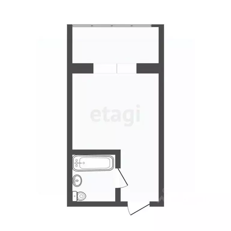 Студия Тюменская область, Тюмень ул. Энергетиков, 60а (16.6 м) - Фото 2