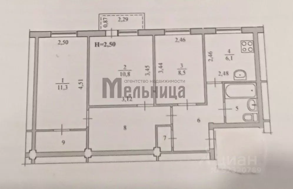 3-к кв. Волгоградская область, Волгоград ул. Генерала Штеменко, 10 ... - Фото 2