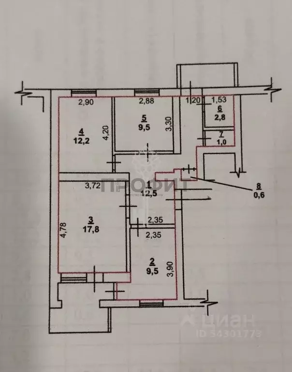 3-к кв. Крым, Алушта ул. 60 лет СССР, 13 (65.9 м) - Фото 2