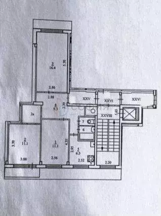 3-к. квартира, 60,9 м, 4/9 эт. - Фото 0