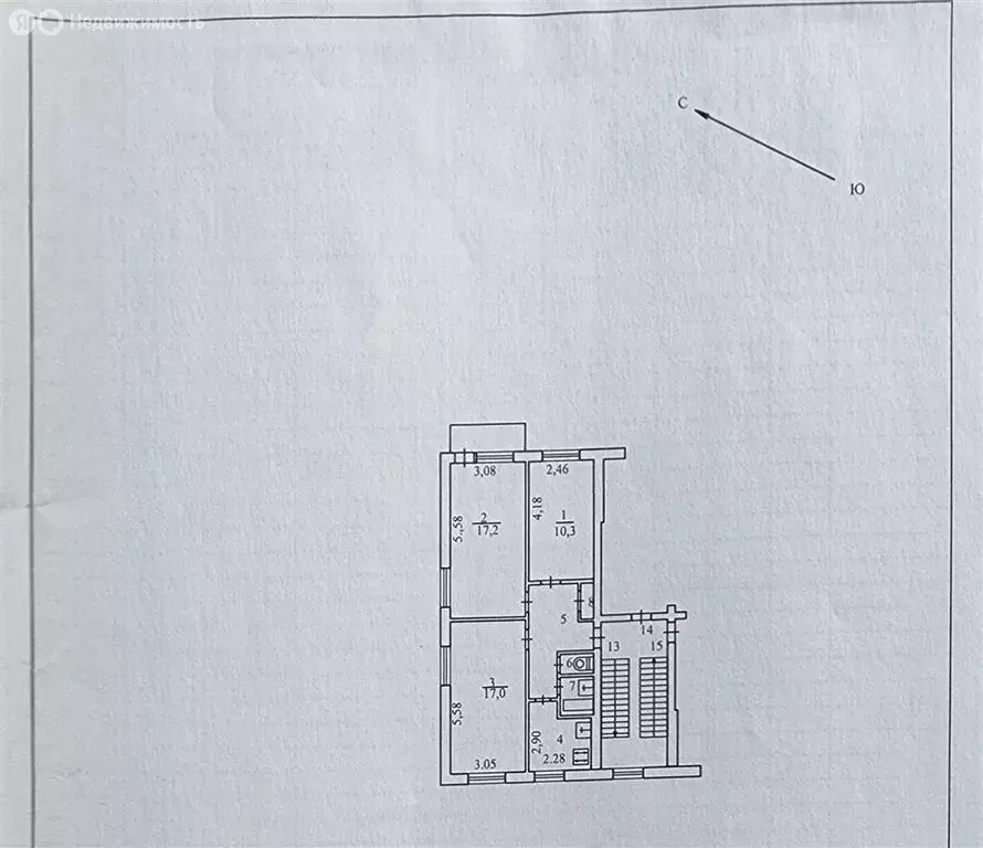 3-комнатная квартира: Калуга, улица Рылеева, 4 (60.4 м) - Фото 1