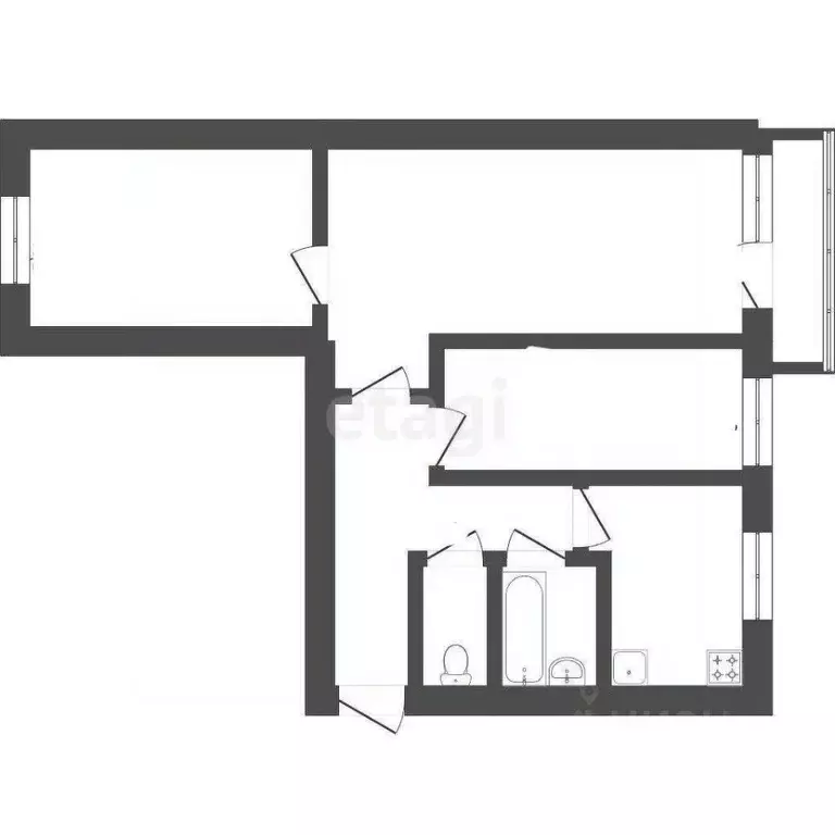 3-к кв. Калужская область, Сосенский г. Козельский район, Город ... - Фото 2