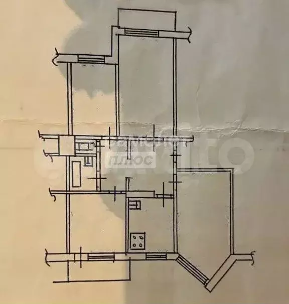 4-к. квартира, 80,3 м, 1/5 эт. - Фото 0