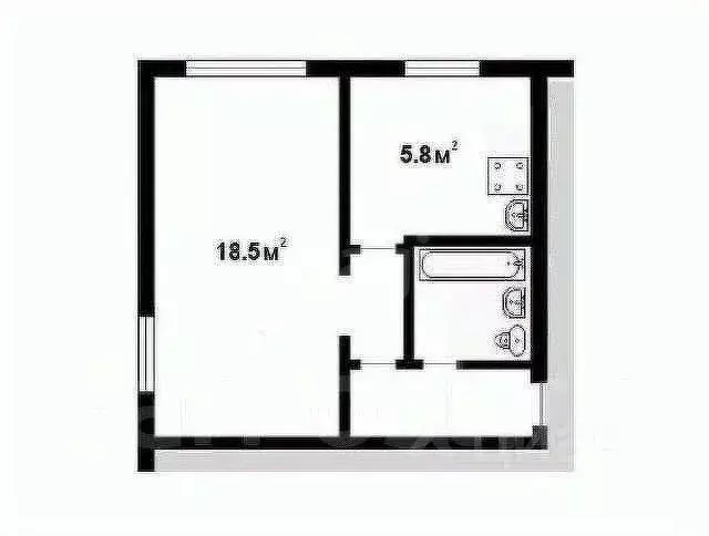 1-к кв. Сахалинская область, Южно-Сахалинск Украинская ул., 111Б (33.0 ... - Фото 2