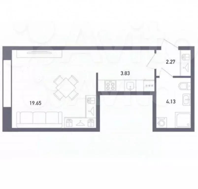 1-к кв. Башкортостан, Уфа ул. Гали Ибрагимова, 5/3 (30.5 м) - Фото 1