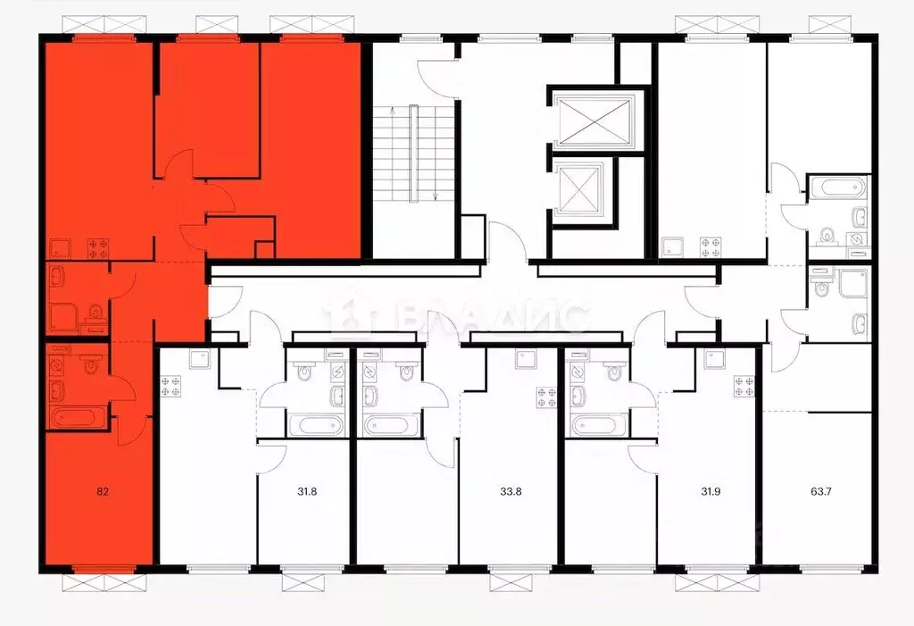 3-к кв. Москва Очаковское ш., 5к1 (82.2 м) - Фото 2