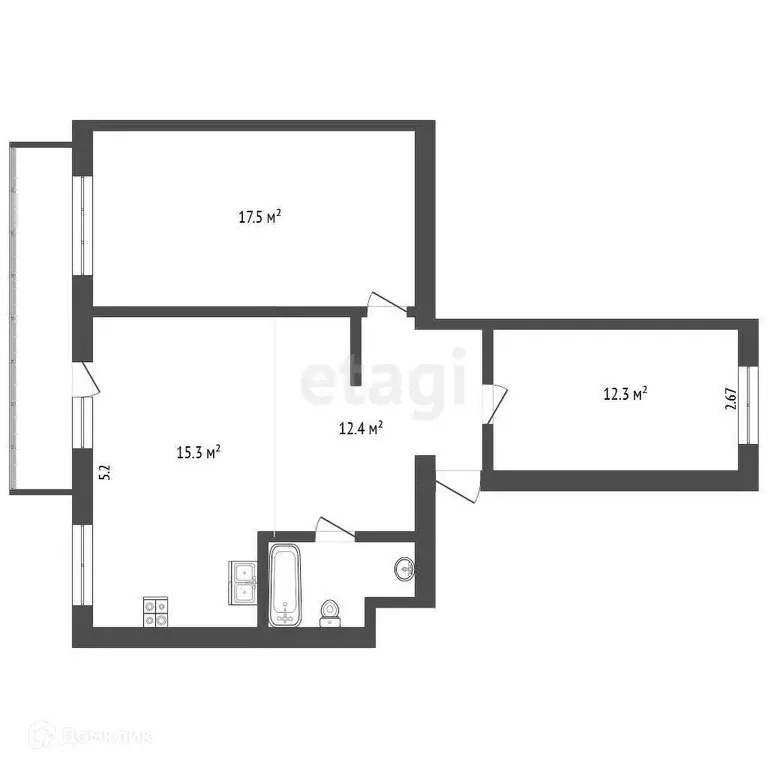 Продаётся 3-к квартира, 65 м - Фото 0