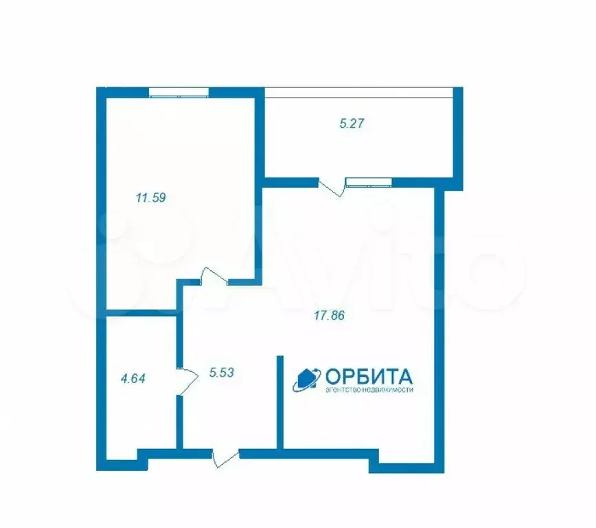 1-к. квартира, 40 м, 6/19 эт. - Фото 0