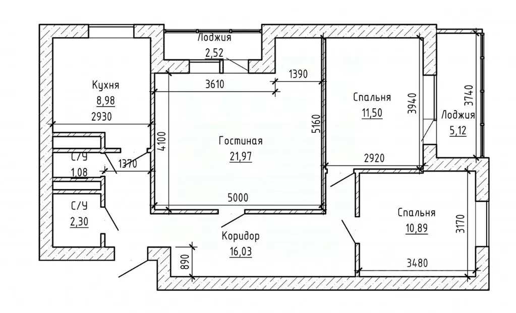 3-к кв. Кабардино-Балкария, Нальчик Московская ул. (73.0 м) - Фото 2
