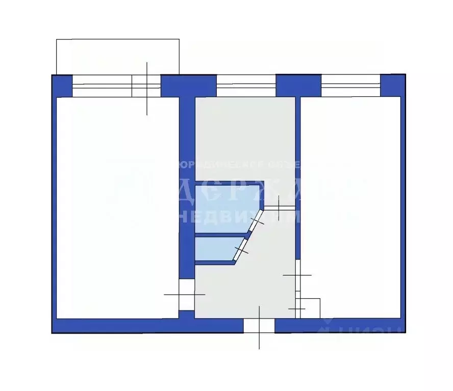 2-к кв. Кемеровская область, Кемерово Инициативная ул., 16В (44.5 м) - Фото 2