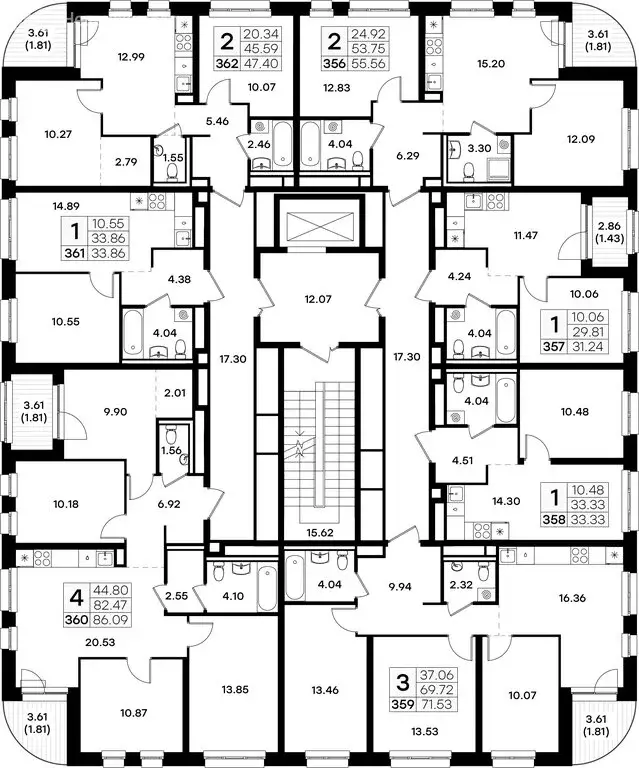 2-комнатная квартира: Казань, ЖК Глоракс Экосити (47.4 м) - Фото 1
