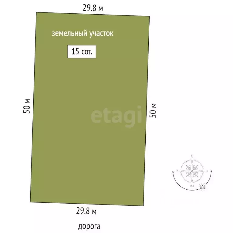 Участок в Мордовия, Лямбирский район, с. Атемар ул. Жмакинская (15.0 ... - Фото 2