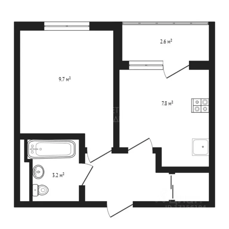 1-к кв. Тюменская область, Тюмень ул. Тимофея Чаркова, 69к3 (29.0 м) - Фото 1