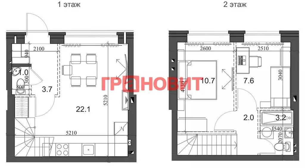 3-комнатная квартира: посёлок Элитный, микрорайон Берёзки, 179 (51.28 ... - Фото 0