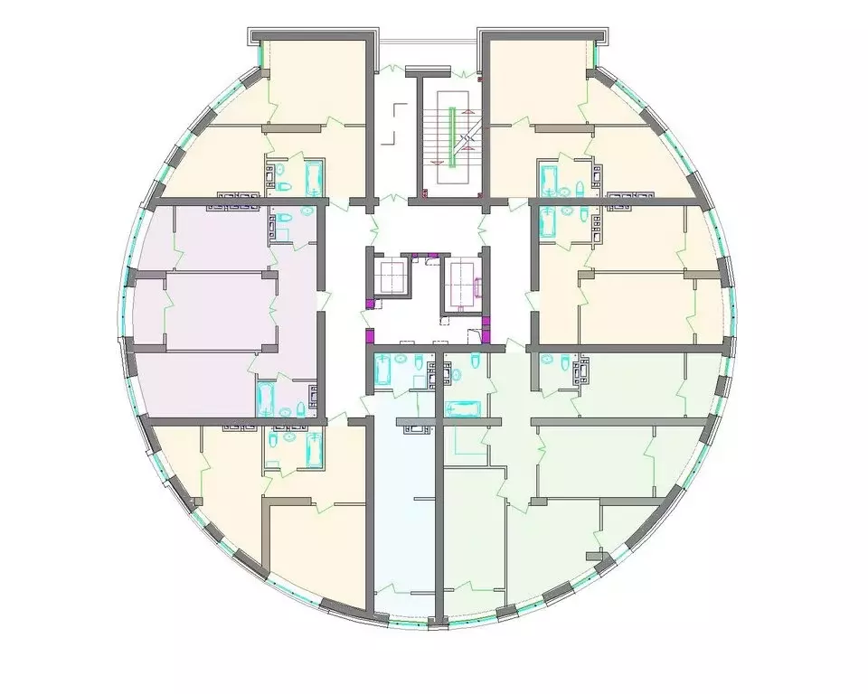 1-комнатная квартира: Владикавказ, ЖК Символ (51.15 м) - Фото 2