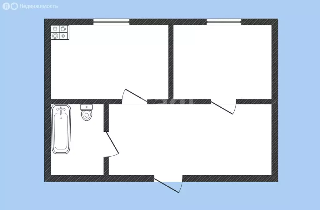 1-комнатная квартира: Черкесск, улица Свободы, 62Ф (37.5 м) - Фото 1