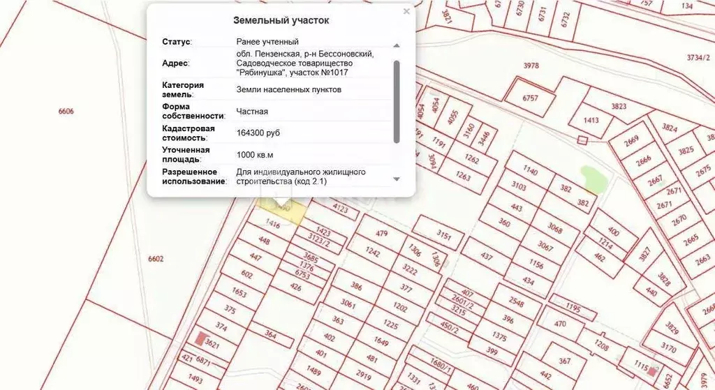 Участок в Пензенская область, с. Бессоновка, Рябинушка садоводческое ... - Фото 1