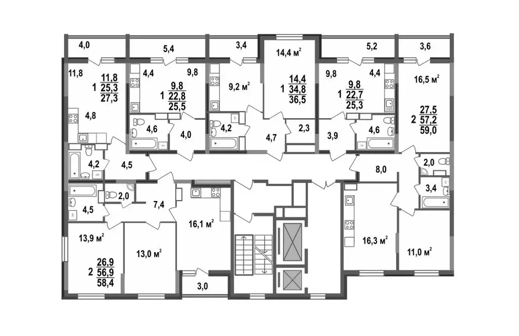 2-к кв. Владимирская область, Владимир Веризино мкр, Веризино лайф ... - Фото 2