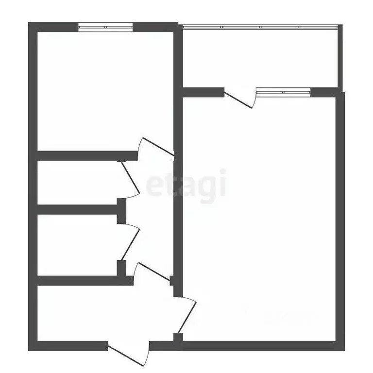 1-к кв. Воронежская область, Воронеж Краснознаменная ул., 171 (38.2 м) - Фото 1