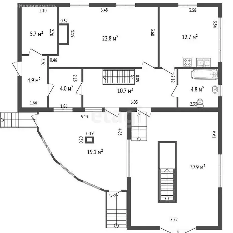 Дом в Пушкин, территория Волхонское, Рябиновая улица (254 м) - Фото 2