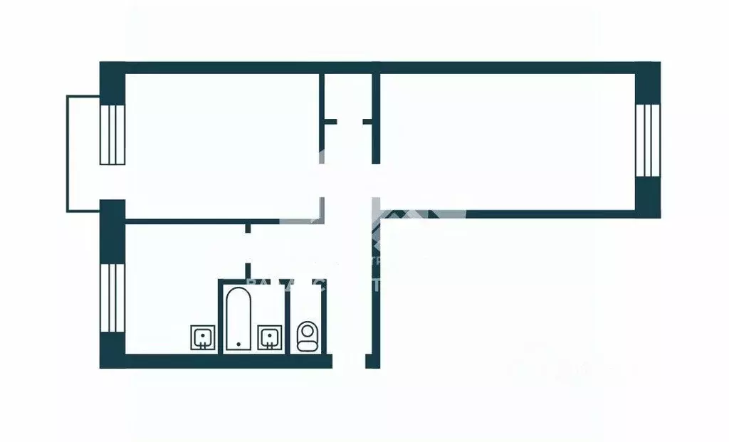 2-к кв. Новосибирская область, Новосибирск ул. Костычева, 38 (45.7 м) - Фото 2