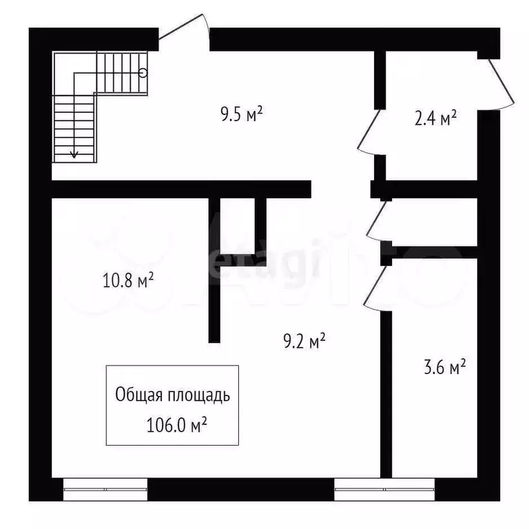 Дом 106 м на участке 6 сот. - Фото 1