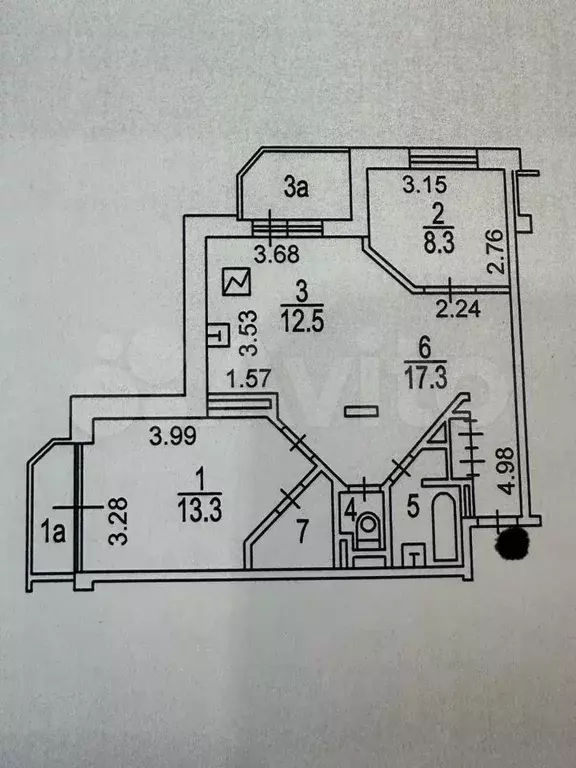 2-к. квартира, 60 м, 7/16 эт. - Фото 0