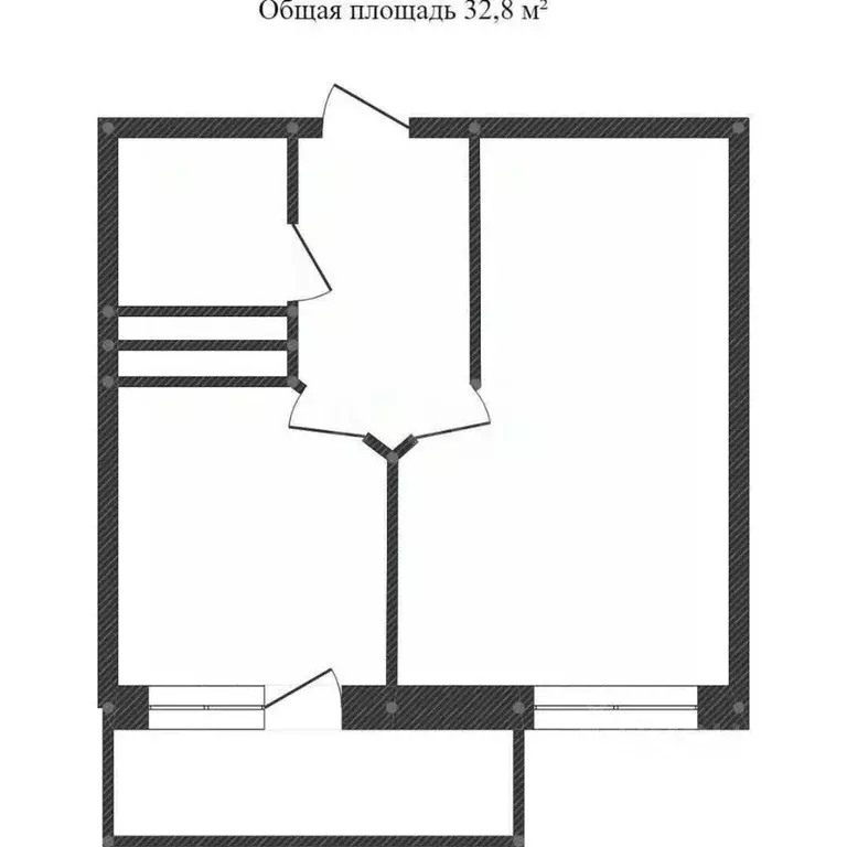1-к кв. Воронежская область, Воронеж ул. Алексея Геращенко, 1 (32.3 м) - Фото 2