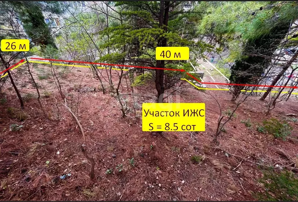 Участок в Крым, Ялта ул. Мухина (8.5 сот.) - Фото 2