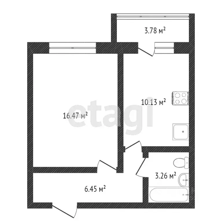 1-к кв. Ульяновская область, Ульяновск Новый Город мкр, просп. ... - Фото 2