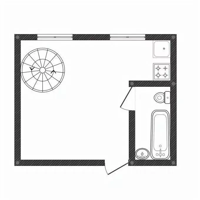 2-к кв. Башкортостан, Уфа ул. Пугачева, 37А (35.3 м) - Фото 1