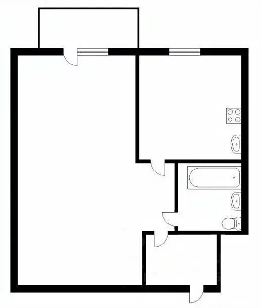 1-к кв. Кемеровская область, Таштагол Ноградская ул., 8 (26.0 м) - Фото 2