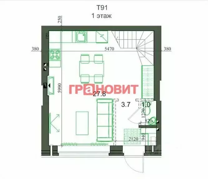 Таунхаус, 91.9 м - Фото 0